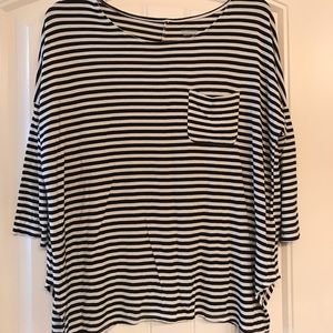 Black and White Striped Shirt